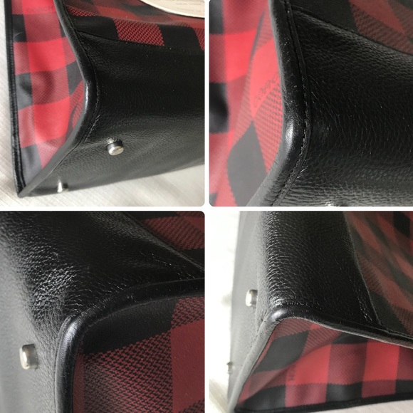 Coach Dempsey Tote Bag 40 With Buffalo Plaid Print And Coach Patch - Picture 12 of 16